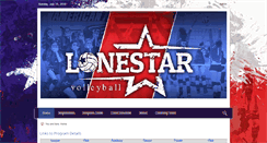 Desktop Screenshot of lonestarvolleyball.net